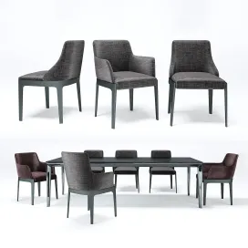 Molteni chelsea table chair